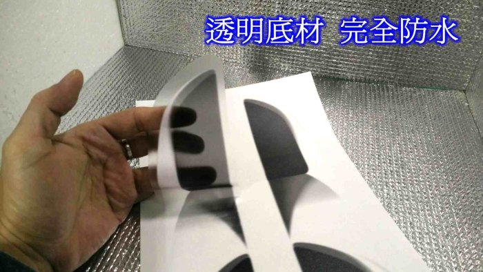 視覺3D裝飾進氣孔防水貼紙 ~ 透明底材 完全防水 不用擔心板金弧度