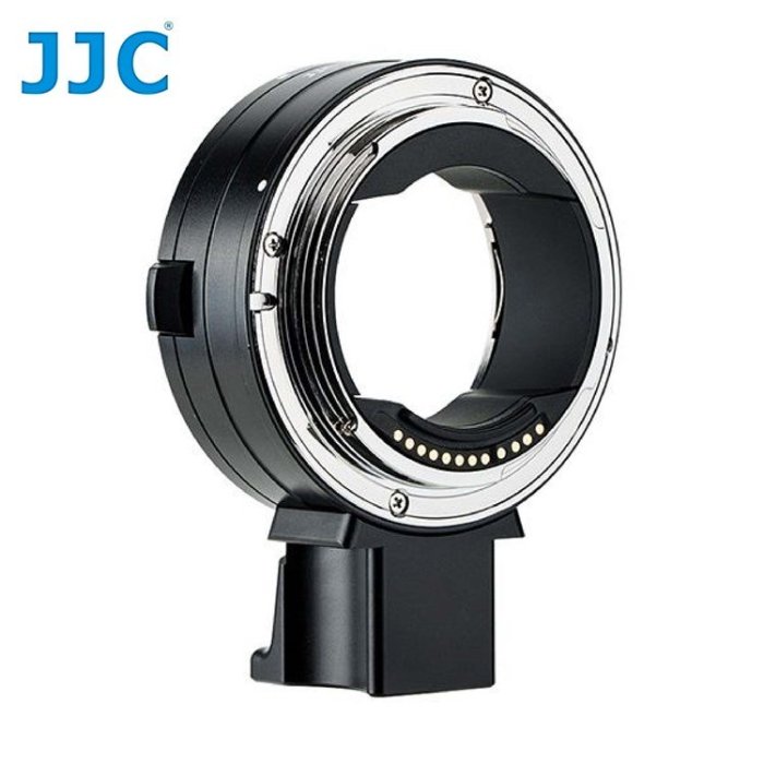 我愛買#JJC佳能Canon副廠光圈快門自動對焦RF鏡頭控制環CA-EF_RF鏡頭轉接環(具電子接點晶片)適EF-S EF鏡頭調整ISO快門光圈