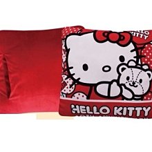 GIFT41 土城店 市伊瓏屋 凱蒂貓 HELLO KITTY 40周年 暖手抱枕 KT-0609 4716873523114