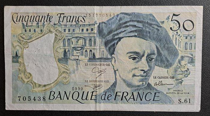 1990年法國 50 FRANCS紙鈔