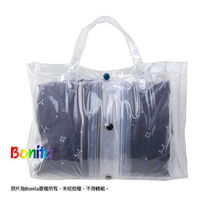 【Bonita】2023新品上市彩虹系列【喵星人雙層雨衣】3001-59深藍底