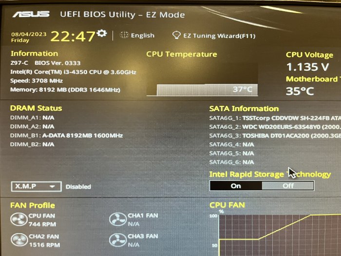 Intel® Core i3-4350 Processor 4M Cache, 3.60 GHz, ASUS Z97-C