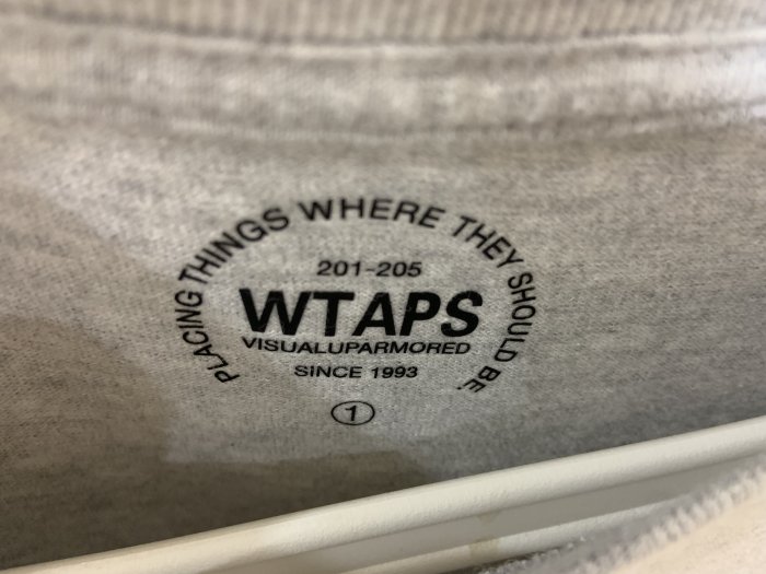 Wtaps 灰色口袋長T（01號）