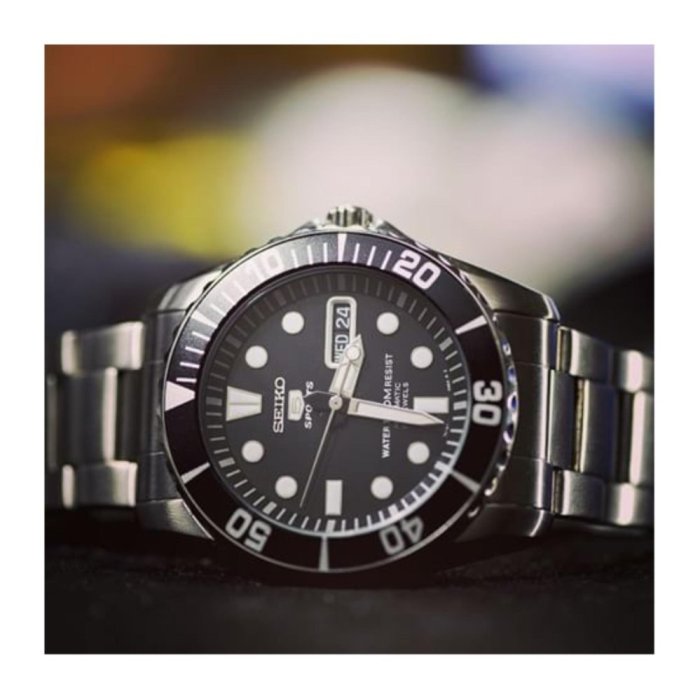 【金台鐘錶】SEIKO 精工錶 經典款 100m 機械錶 潛水錶 (黑水鬼) SNZF17K1  SNZF17