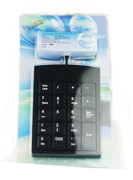 【AQ】USB 數字鍵盤 大號19鍵數字 桌上型電腦 筆記型電腦適用 外接數字鍵盤 會計專用 即插即用 EC-046A
