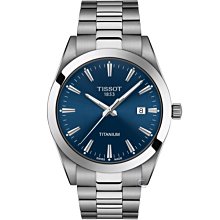 TISSOT 天梭 GENTLEMAN 鈦金屬 紳士時尚男錶 T1274104404100 藍