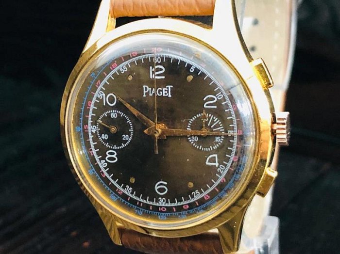 伯爵piaget男士手表 手動機械18K鍍金二手表原裝正品