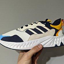 南◇2022 5月 Adidas FUTUREPOOL 慢跑 運動 男款 白 深藍 黃 三條線 防震 GW8808