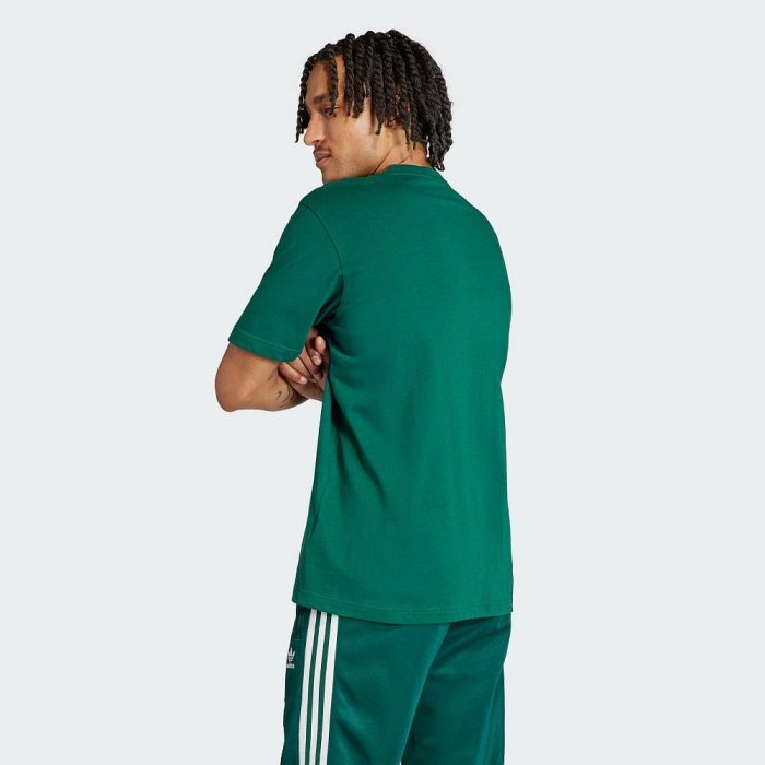 【RTG】ADIDAS OG TREFOIL TEE T恤 綠色 基本款 經典 大LOGO 三葉草 男款 IR7976