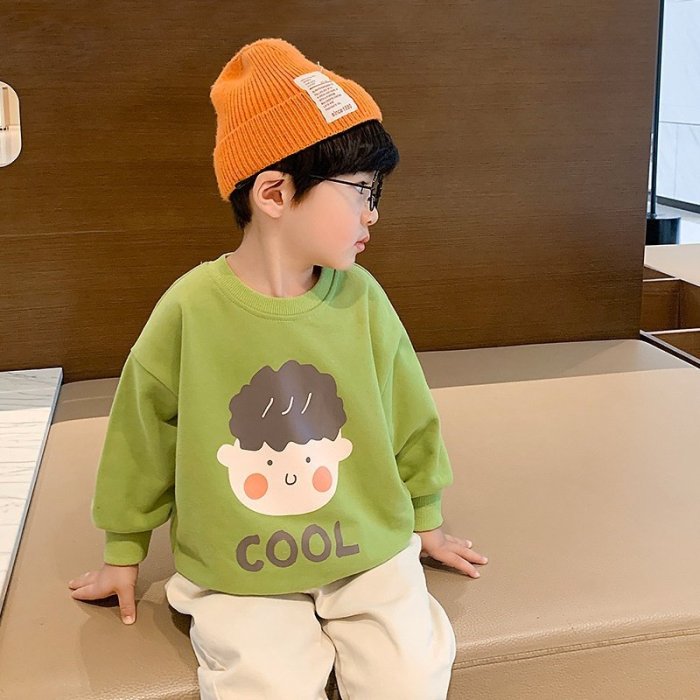 【熱賣精選】韓版兒童衛衣 男童上衣童裝外套 兒童加絨衛衣 時尚百搭童裝衛衣