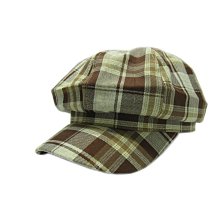 【海倫精坊】~經典英倫款-格紋棕色報童帽(特價２５０元)男女皆宜K1132