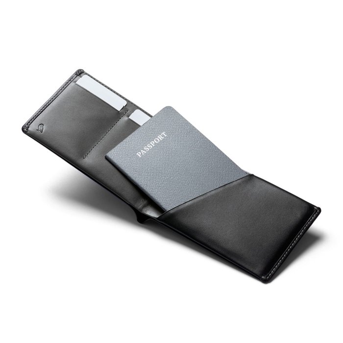 【澳洲Bellroy】黑色 RFID晶片防側錄皮革護照套 防盜刷皮革護照夾 真皮護照套 卡夾票夾 旅行錢包