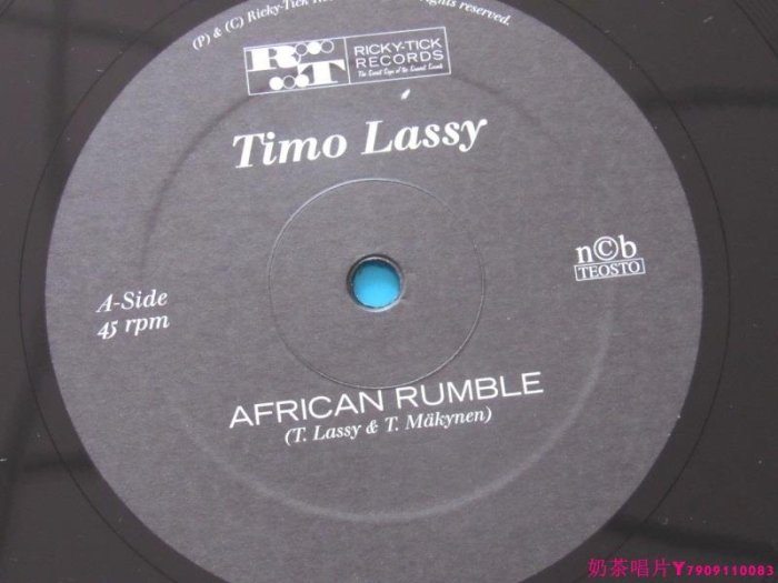 Timo Lassy African Rumble / High At Noon  歐美版 黑膠唱片LPˇ奶茶唱片