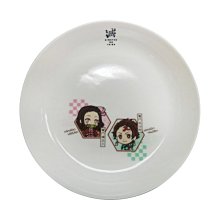 鬼滅之刃 陶瓷圓盤 19cm 日本製 陶瓷盤 圓盤 盤子 餐盤 點心盤 竈門炭治郎 竈門禰豆子 日本正版【073044】