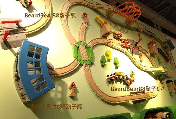 IKEA 玩具火車軌道橋樑 5件組 實心木頭木製軌道 不含塑化劑 LILLABO【鬍子熊】代購
