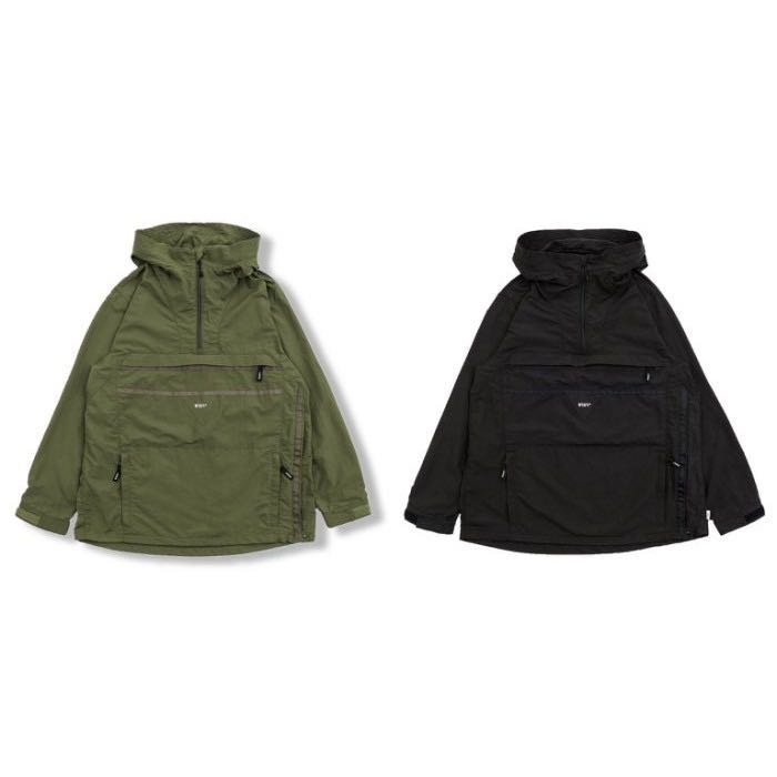 Wtaps design 18 AW SBS JACKET NYLON TUSSAH 黑色連帽衝鋒衣| Yahoo 