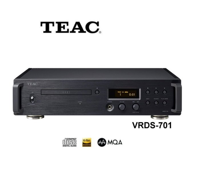 鈞釩音響~TEAC 全新的 VRDS-701 CD播放器兼備創新元素