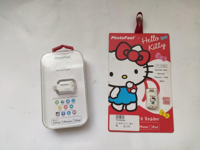 二手品 PhotoFast 蘋果iphone ipad microSD讀卡機 CR-8800 無記憶卡 擺飾品(未測試 售出不退換)