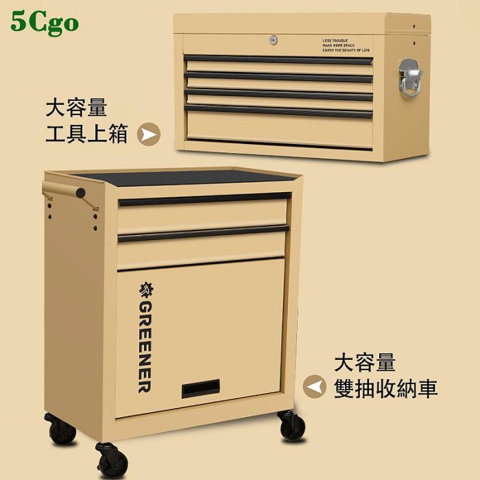 5Cgo【宅神】專業工具櫃工業風小推車工具車抽屜式收納櫃維修櫃子車間工具箱鐵皮紋身工作臺t713120188036