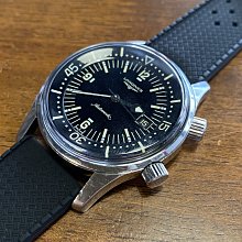 【錶帶家】24mm 收 22mm 22mm 收 20mm 多孔透氣矽膠錶帶可替代 IWC 萬國錶浪琴 ORIS 黑色膠帶