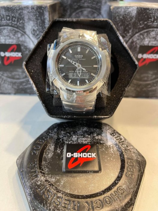 CASIO GSHOCK AWM-500 系列全金屬盛宴不鏽鋼全金屬限一只AWM-500D-1A