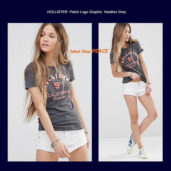 Hollister 美國【現貨】S號 T恤 Patch Logo Graphic