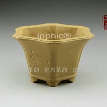 INPHIC-花盆 宜興紫砂花盆菱花盆全手工陶製蘭花盆 迷你種植盆