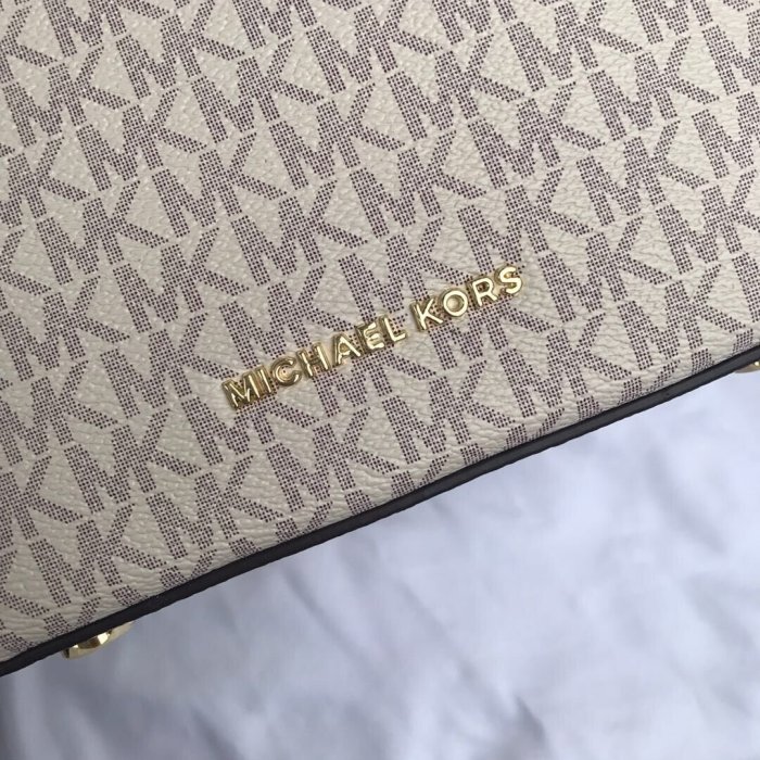 小皮美國正品代購 Michael Kors MK 新款女士水桶包 經典老花logo印花單肩斜挎包 休閒時尚 附購證