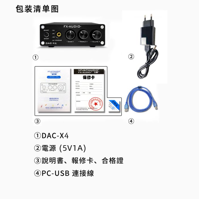 【寒舍小品】全新公司貨 FX-AUDIO DAC-X4 new DAC 耳擴 保固一年 光纖_USB_同軸 耳機擴大機