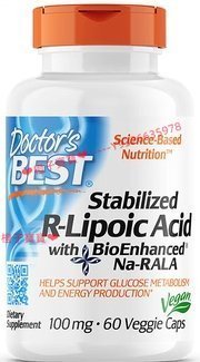 美國進口 Doctors Best 右旋硫辛酸 R-Lipoic Acid 100mg 60粒