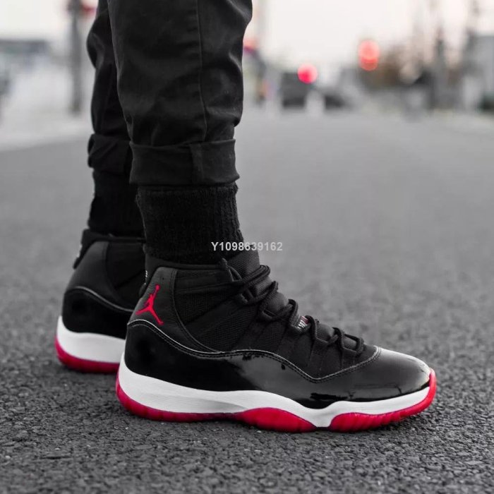 代購】AIR JORDAN 11 RETRO “Bred” AJ11 喬丹黑紅高幫運動籃球鞋378037