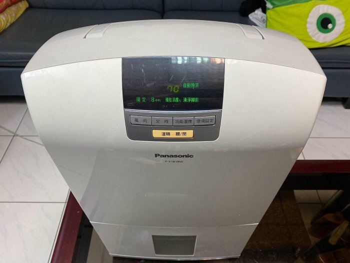 【優質二手除濕機】Panasonic國際牌B式清淨除濕機F-Y181BW、超大LED面板設計、一級能效！