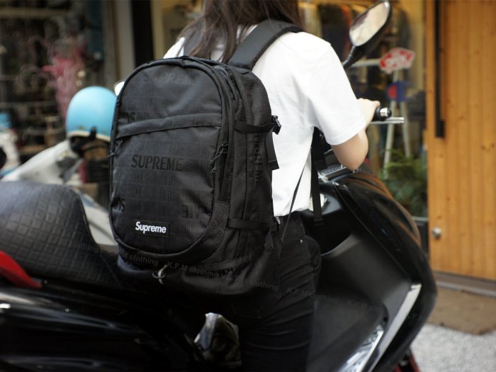 K.F.M 】SUPREME 19ss 46th Backpack 後背包小包腰包滿版Logo | Yahoo