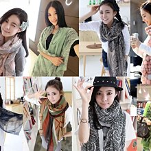 【現貨】韓版春夏巴厘沙圍巾 空調防曬兩用披肩絲巾scarf