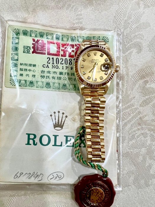 已售出【萬永名錶】Rolex ♛ 勞力士 69178 原廠錶、原鑲鑽面