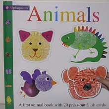 【書寶二手書T1／少年童書_D6G】Alphaprints Animals_Roger Priddy, Flashcard Books