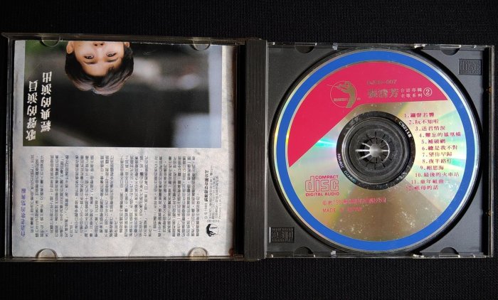 早期日製首版CD 張清芳／台語專輯老歌系列2古早的歌阮來唱 (點將1989版) 非再版－非復刻