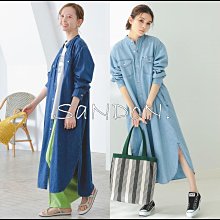 SaNDoN x『LEE × BEAMS 』 期間限定發售 牛仔口袋車線設計開叉襯衫洋裝 230220