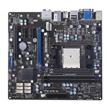 電腦雜貨店→微星 FM2-A75MA-E35 MS-7721 主機板 (FM2 顯示 DDR3 )二手良品 $400