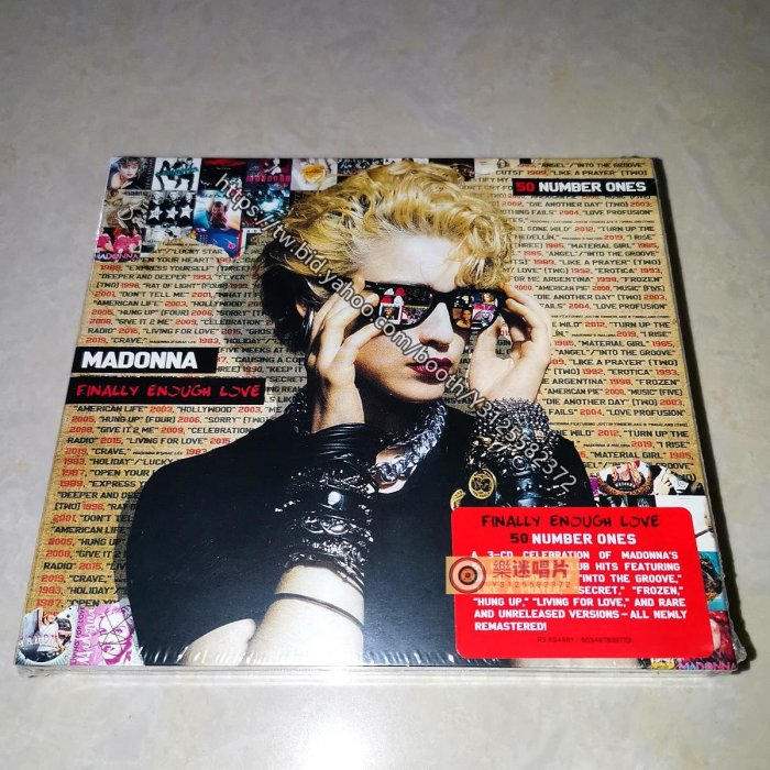 樂迷唱片~麥當娜 Madonna Finally Enough Love: 50 Number Ones 3CD 精選