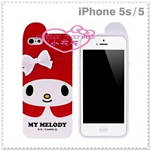 ♥小花花日本精品♥ Hello Kitty  美樂蒂 iPhone 5  5s手機殼保護殼  紅色出清21052705