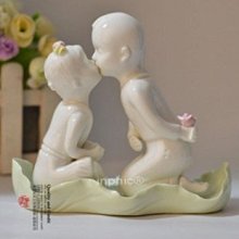 INPHIC-愛之吻 玲瓏仿玉雕瓷 家居裝飾品 陶瓷工藝品時尚家飾擺飾擺設品