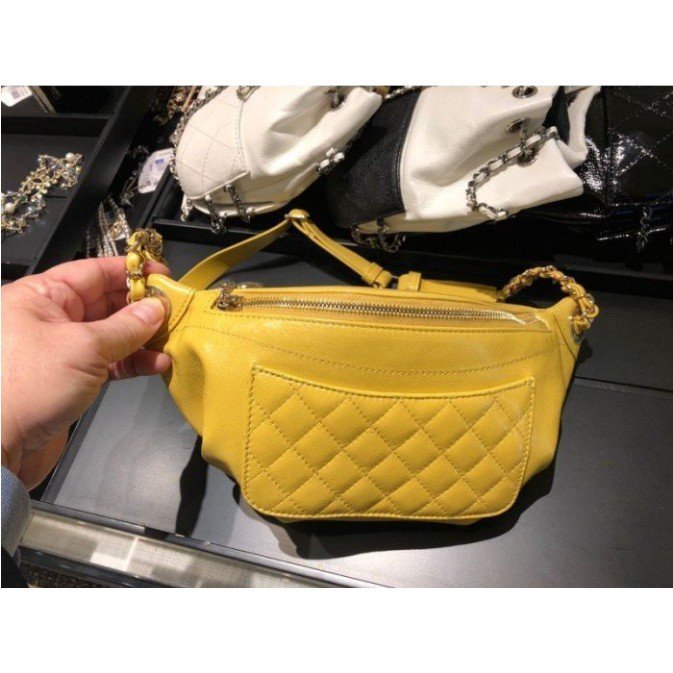 Chanel A57832 Chanel Bi Quilted Waist Bag 小牛皮鍊帶腰包 胸包