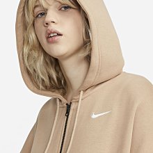 南◇2022 1月 NIKE NSW 刷毛 刺繡LOGO 寬鬆 落肩 棉外套 連帽外套 DD5635-010 咖啡200