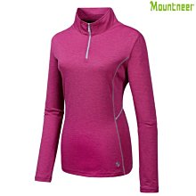 山林 Mountneer 41P02-34深桃紅 女款透氣吸濕排汗長袖上衣 抗UV  台灣製造「喜樂屋戶外」