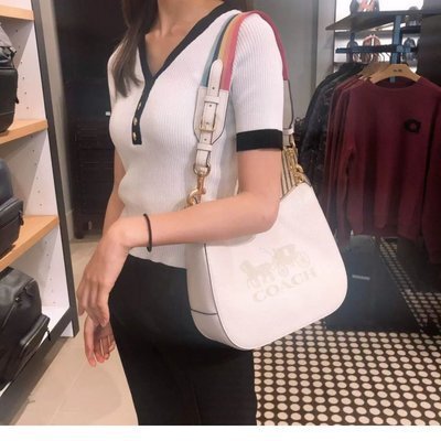 【小怡代購】 全新 COACH 72702 美國正品代購新款女士月亮包 手提包 單肩包 超低直購