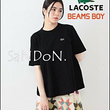 SaNDoN x『Lacoste』BEAMS 清涼布料絲光纖維透氣感A字TEE 240504