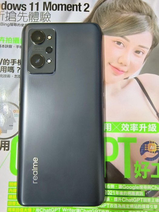 送 禮券 咖啡 realme GT neo3t 黑 8g 256g 手機 8成新 非 s23 neo5 缺貨中