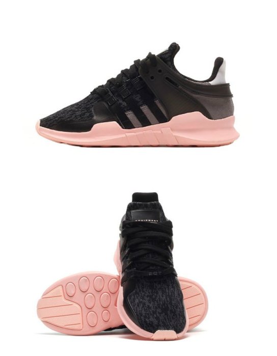 【100%正品現貨】Adidas EQT Equipment Support ADV 女 黑 PINK粉紅 雪花 針織 BB2322 慢跑鞋 非NMD