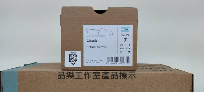 ☆╮A&T-TOMS╭☆懶人鞋 美國品牌TOMS Classics Canvas懶人情侶經典基本款【米白】現貨+預購